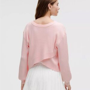 RARE Lululemon Strawberry Milkshake Reversible Crossover Sweater- sold out!